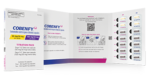 COBENFY sample in a wallet packaging